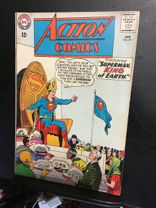 Action Comics #311  (1964) Super horse becomes human! Supergirl key! FN