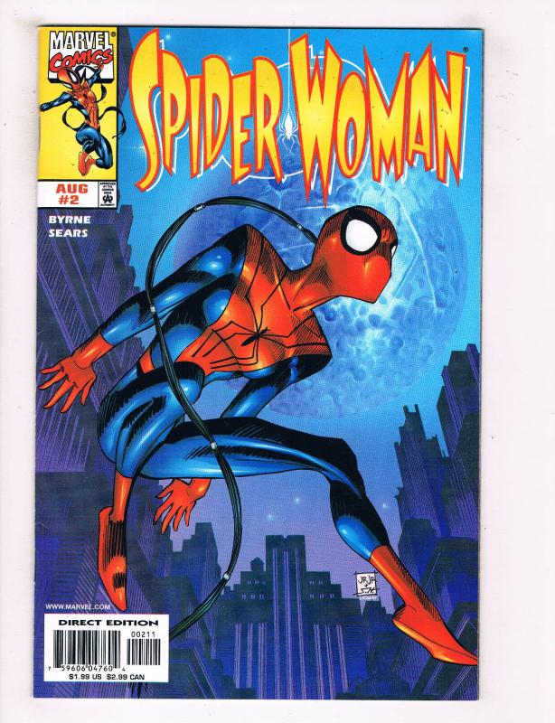 Spider Woman #2 FN Marvel Comic Book Byrne Spider-Man Avengers Aug 1999 DE34