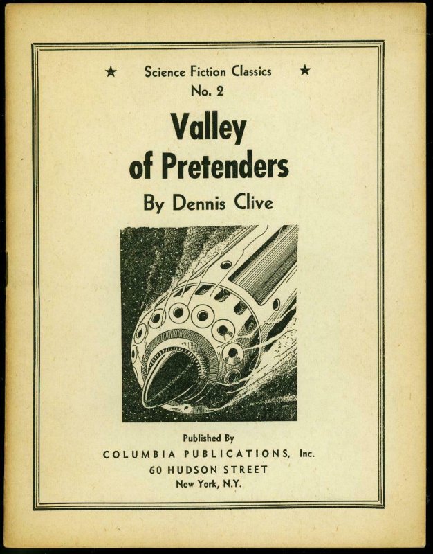 Science Fiction Classics #2- Pulp giveaway-Valley of Pretenders Dennis Cline