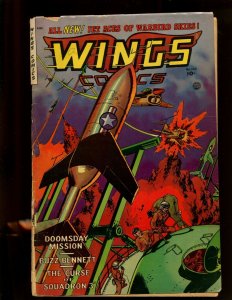 WINGS COMICS #120 (2.0) DOOMSDAY MISSION! 1953~