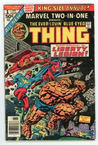 Marvel Two-in-One Annual #1 Thing Liberty Legion FN-