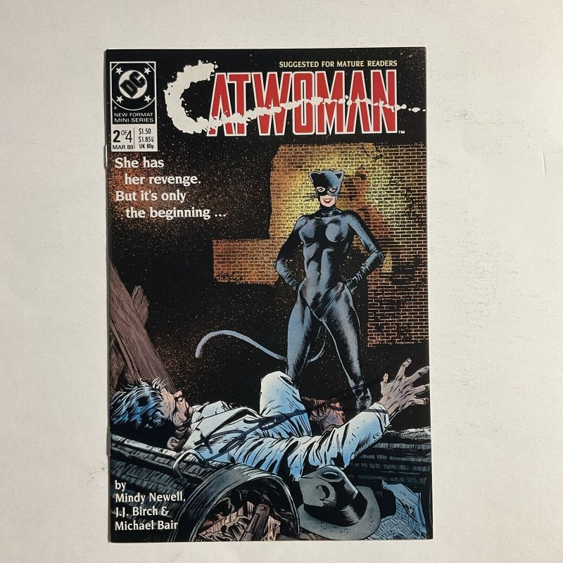 Catwoman 2 Of 4 1989 Signed by Denny O'Neil DC Comics NM near mint