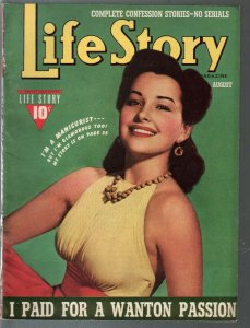 Life Story 8/1940-pin-up photo cover-scandals-exploitation-sensationalism-pul...