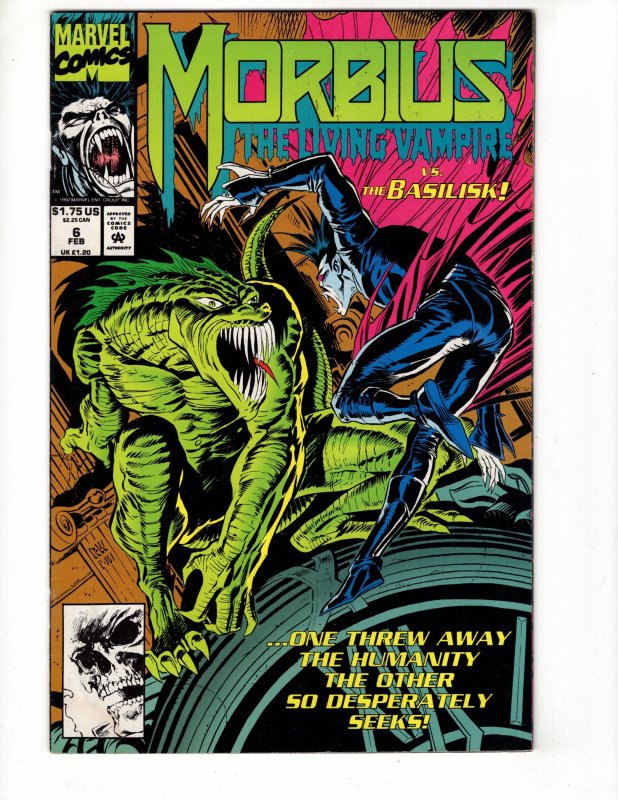 Morbius: The Living Vampire #6 (1993) Newsstand Edition / ID#074