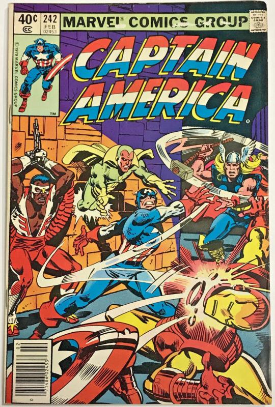 CAPTAIN AMERICA#242 VG/FN 1980 MARVEL BRONZE AGE COMICS