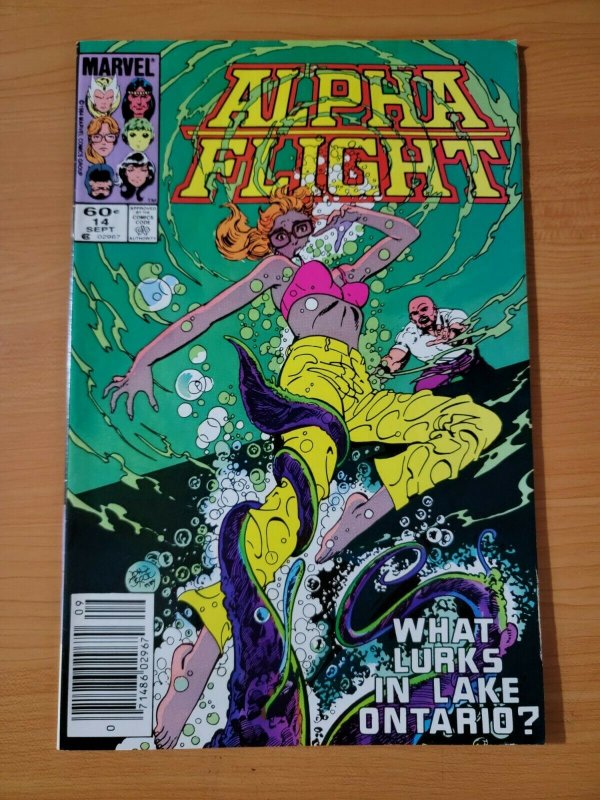 Alpha Flight #14 Newsstand Variant ~ VF - NEAR MINT NM ~ 1984 Marvel Comics