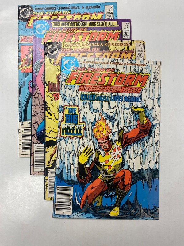 4 Firestorm DC comic book #31 32 33 34 94 KM9