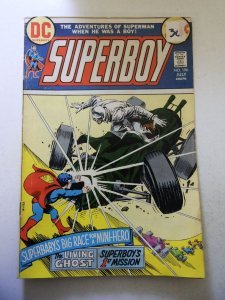 Superboy #196 (1973) VG- Condition moisture stains, sticker on fc