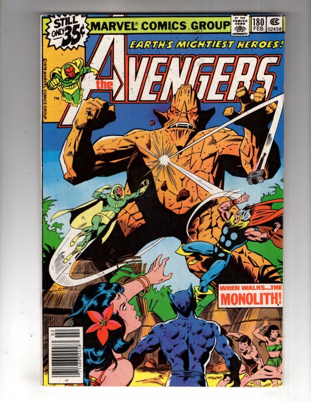 The Avengers #180 (1979)  WHEN WALKS...THE MONOLITH!  / ID#HCA