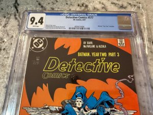 Detective Comics # 577 CGC Graded 9.4 DC Comic Book Year 2 Part 3 McFarlane JH22