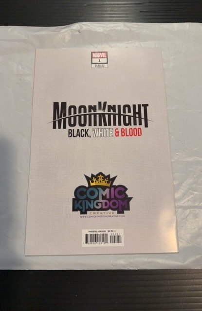 Moon Knight Black White And Blood #1 Comic Kingdom Virgin Variant 2021 Marvel