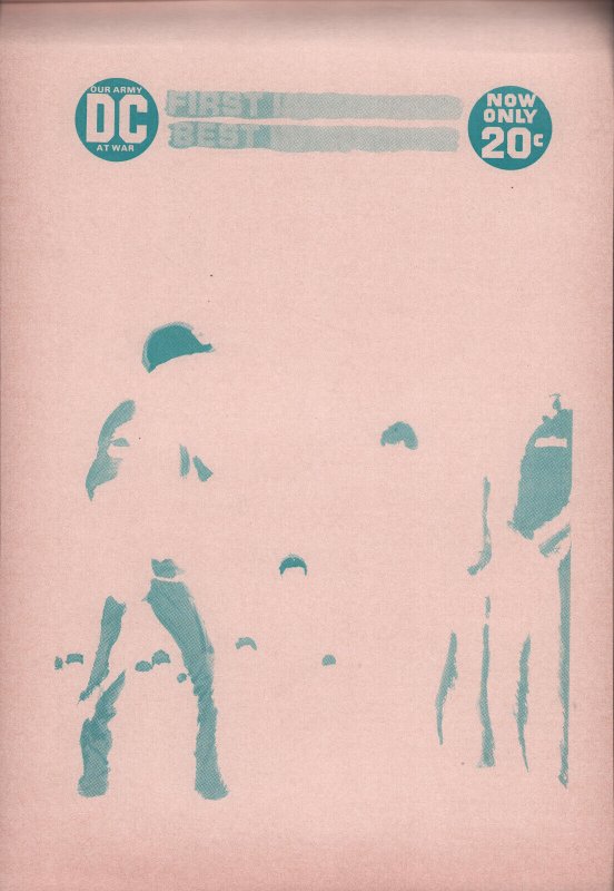 Our Army At War #248 Cover Color Proof & Separations - With Joe Kubert Notes