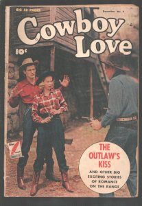 Cowboy Love #6 1949- Fawcett -Photo cover -Spicy Good Girl Art-G