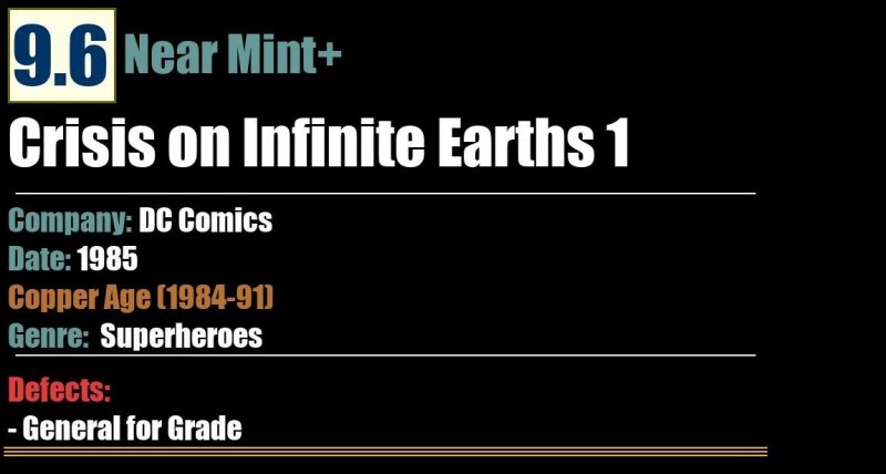 Crisis on Infinite Earths 1 (1985) NM+ DC Comics