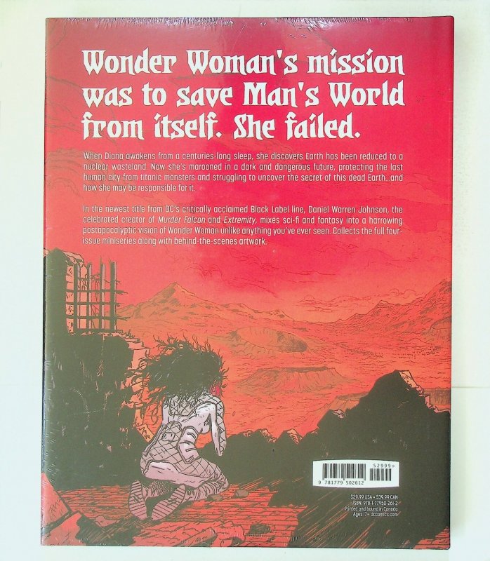 Wonder Woman Dead Earth Hardcover DC Comics Daniel Warren Johnson Black Label