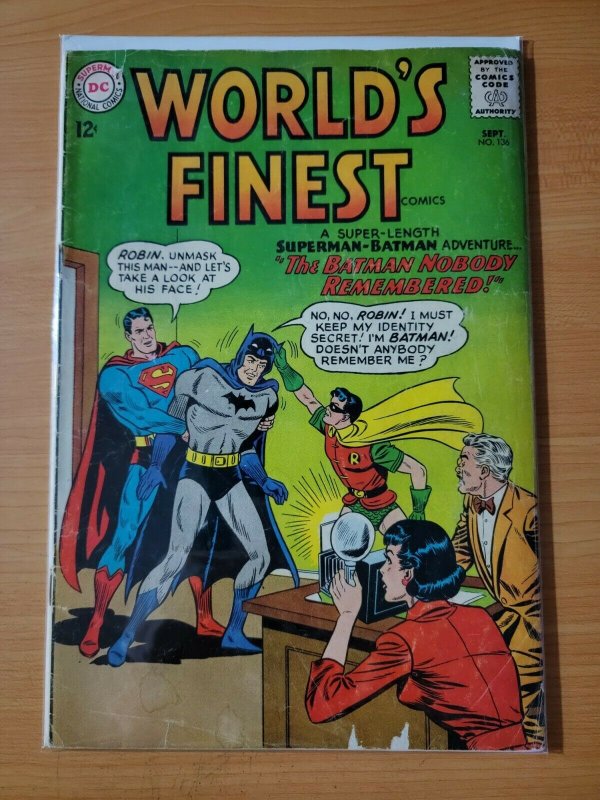 World's Finest #136 ~ VERY GOOD VG ~ 1963 DC Comics 