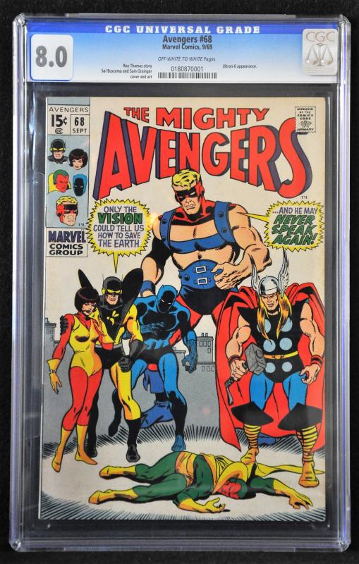 Avengers #68 (Marvel, 1969) CGC 8.0