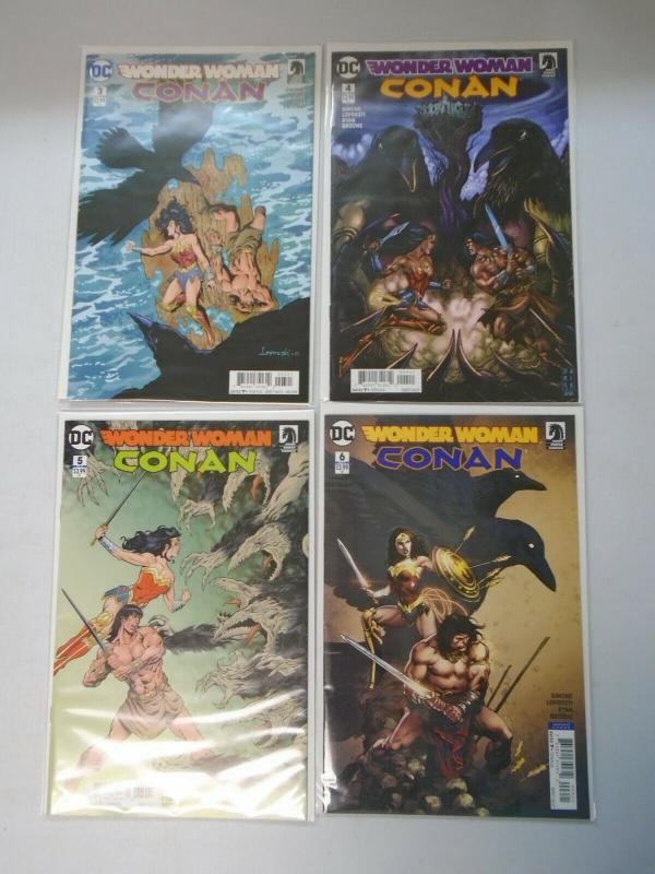 Wonder Woman Conan set #1-6 with some variants 9 different 8.0/VF (2017)