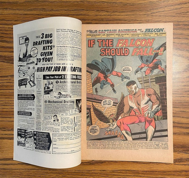 Captain America #178 (6.5 FN+) 1st Roscoe Simons / Englehart, Buscema (1974)