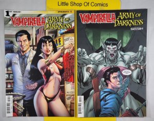 Vampirella Army of Darkness #1 2 3 4 Complete Set 1-4 2015 Dynamite Entertainmen