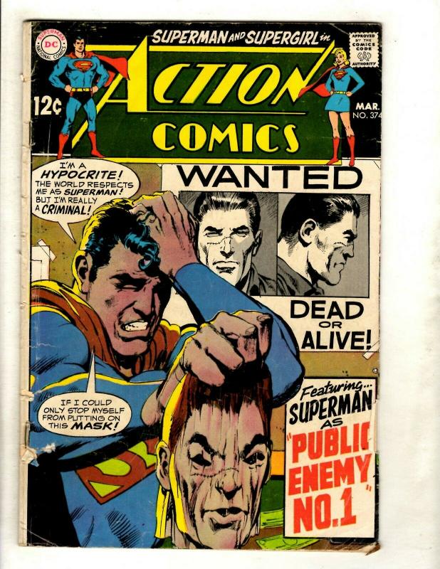 Action Comics # 374 VG DC Comic Book Batman Superman Flash Wonder Woman Atom GK5