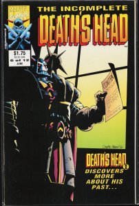 The Incomplete Death's Head #6 (1993) Death's Head