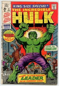 Incredible Hulk Special 2 FNVF 7.0 Silver Age Marvel 1969 Origin Retold