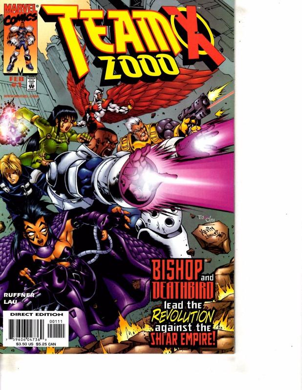 Lot Of 2 Marvel Comic Book Terminator 2 #1 and Team X 2000 #1  Iron Man    MS20