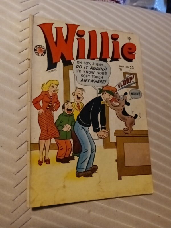 Willie #23 timely comics 1950 Marvel golden age teen humor good girl art precode