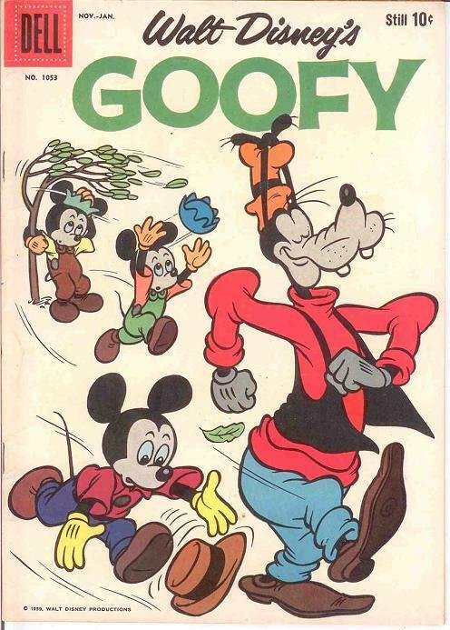 GOOFY F.C.1053 F+   Nov.-Jan. 1960 COMICS BOOK