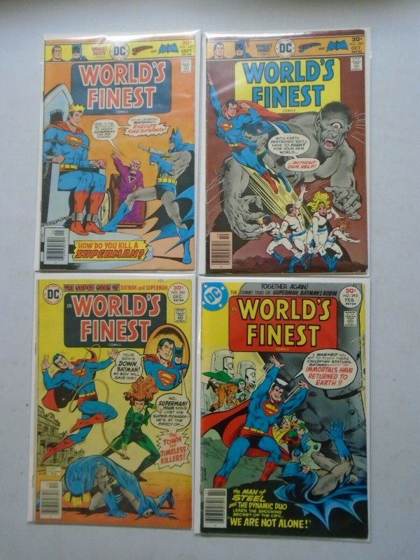 World's Finest Superman Batman lot 20 diff from:#218-243 avg 4.0 VG (1973-77)