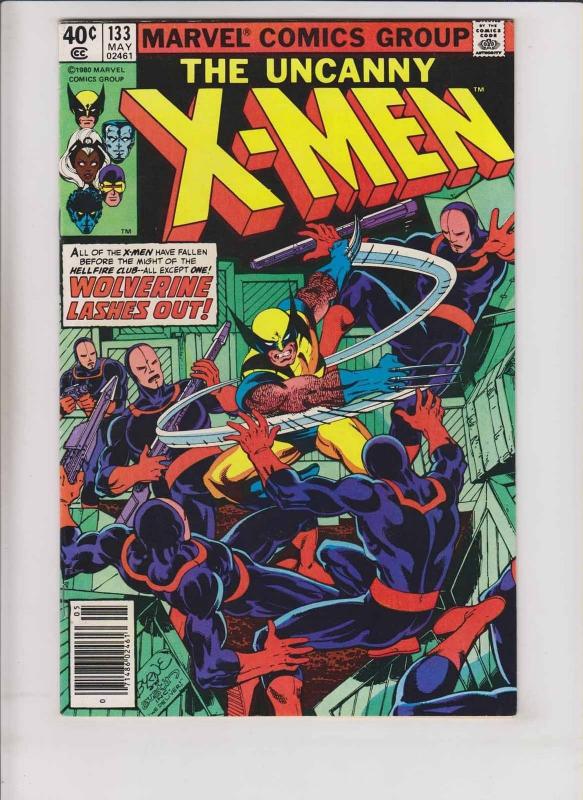 Uncanny X-Men #133 VF- classic wolverine cover by john byrne - chris claremont