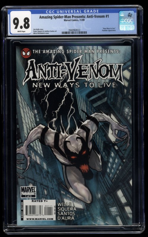 Amazing Spider-Man Presents: Anti-Venom #1 CGC NM/M 9.8 White Pages