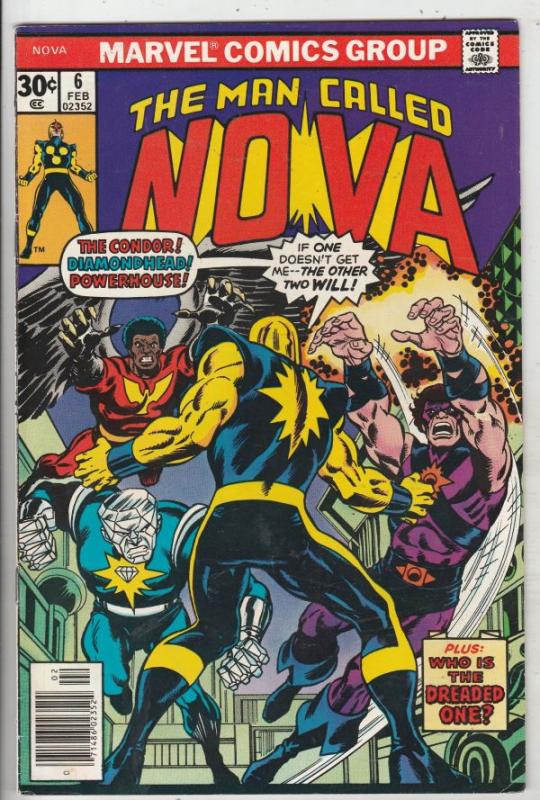 Nova, the Man Called #6 (Feb-77) VF+ High-Grade Nova