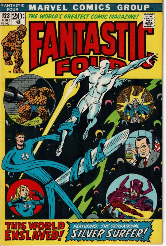 Fantastic Four #123, 6.5 or better *KEY* Silver Surfer vs. Fantastic Four