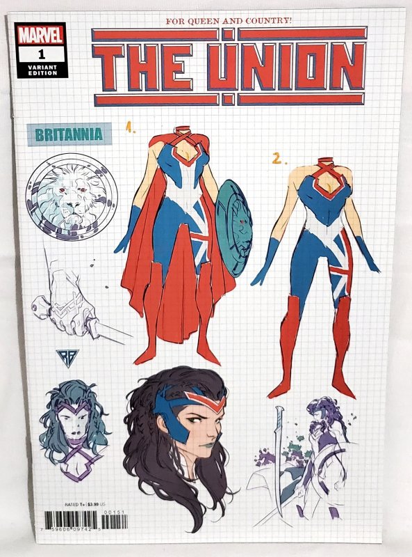 The Union #1 RB Silva Britannia Design Variant Cover (Marvel 2021)