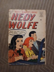 Hedy Wolfe #1 Aug 1957 One Shot Al Hartley Cover Atlas Comics Good Girl Art