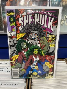 Sensational She-Hulk # 15 Newsstand - 1st Gray She-Hulk VF