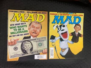 2000 MAD Magazine #392 & 394 VG/VG+ Dawson's Creek / Pokemon LOT of 2