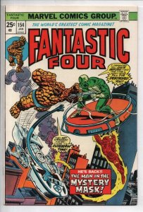 FANTASTIC FOUR #154 VF, Galactus Stamp, Nick Fury 1961 1975, Marvel