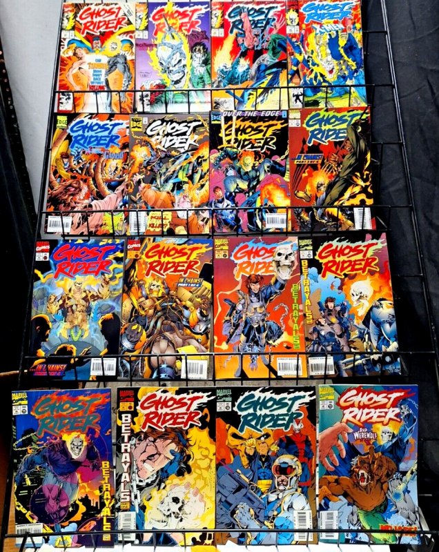 GHOST RIDER Lot VF or better 55 Diff Marvel Cable Gambit Spider-Man maybe X-Men