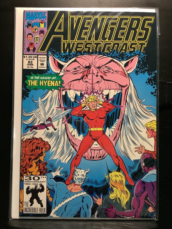 Avengers West Coast #83 Direct Edition (1992)