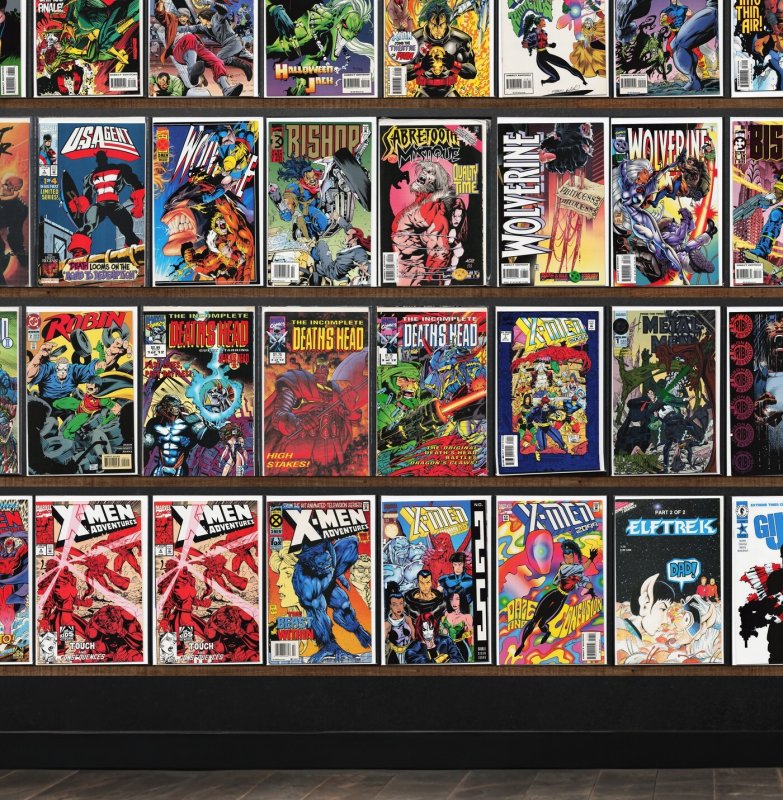 Huge Lot 150+ Comics with Bloodshot, Wolverine, Eternal Warrior & More!