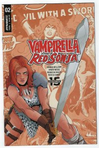 Vampirella Red Sonja # 2 Moss Then & Now Cover E NM Dynamite