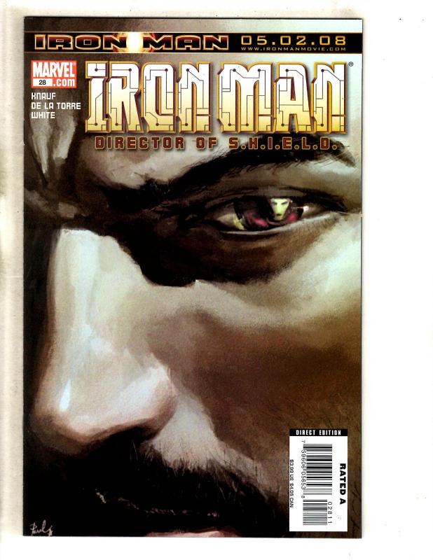 Lot Of 10 Iron Man Marvel Comic Books # 21 22 23 24 25 26 27 28 29 30 Hulk JC3