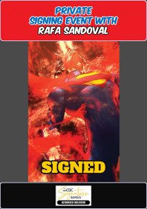 ABSOLUTE SUPERMAN #15 PAREL RAW RAFA SANDOVAL PRIVATE SIGNING PRESALE W/COA NM