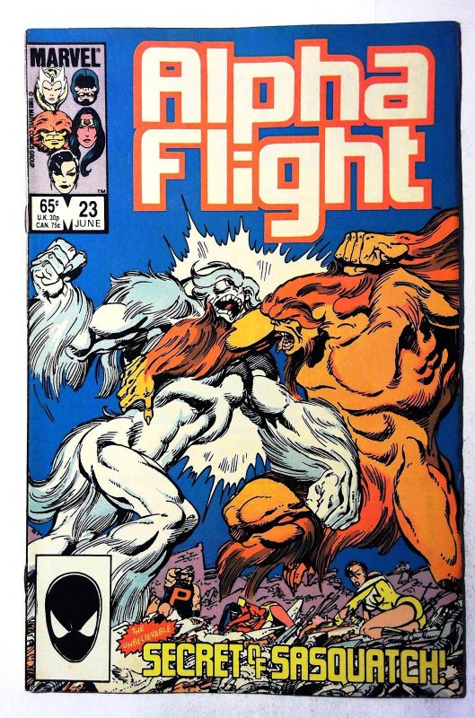 Alpha Flight #23 (1985) Marvel Comics 1st Print Comic Book