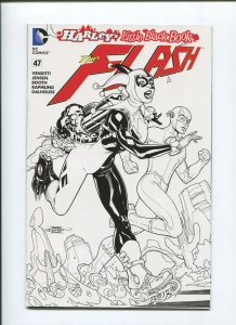 2015 Harley's Little Black Book Flash #47 (9.2) Black and White Variant Cover