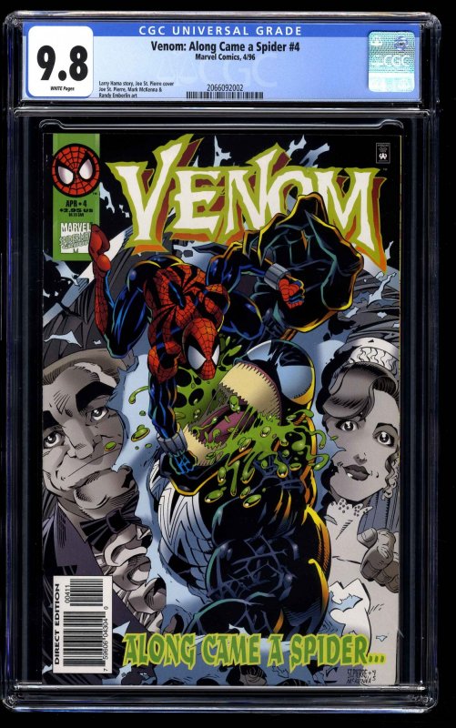 Venom: Along Came a Spider #4 CGC NM/M 9.8 White Pages