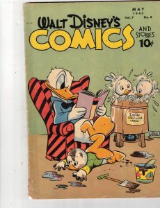 Walt Disney's Comics and Stories #80 (1947) Carl Barks VG- full spine repair